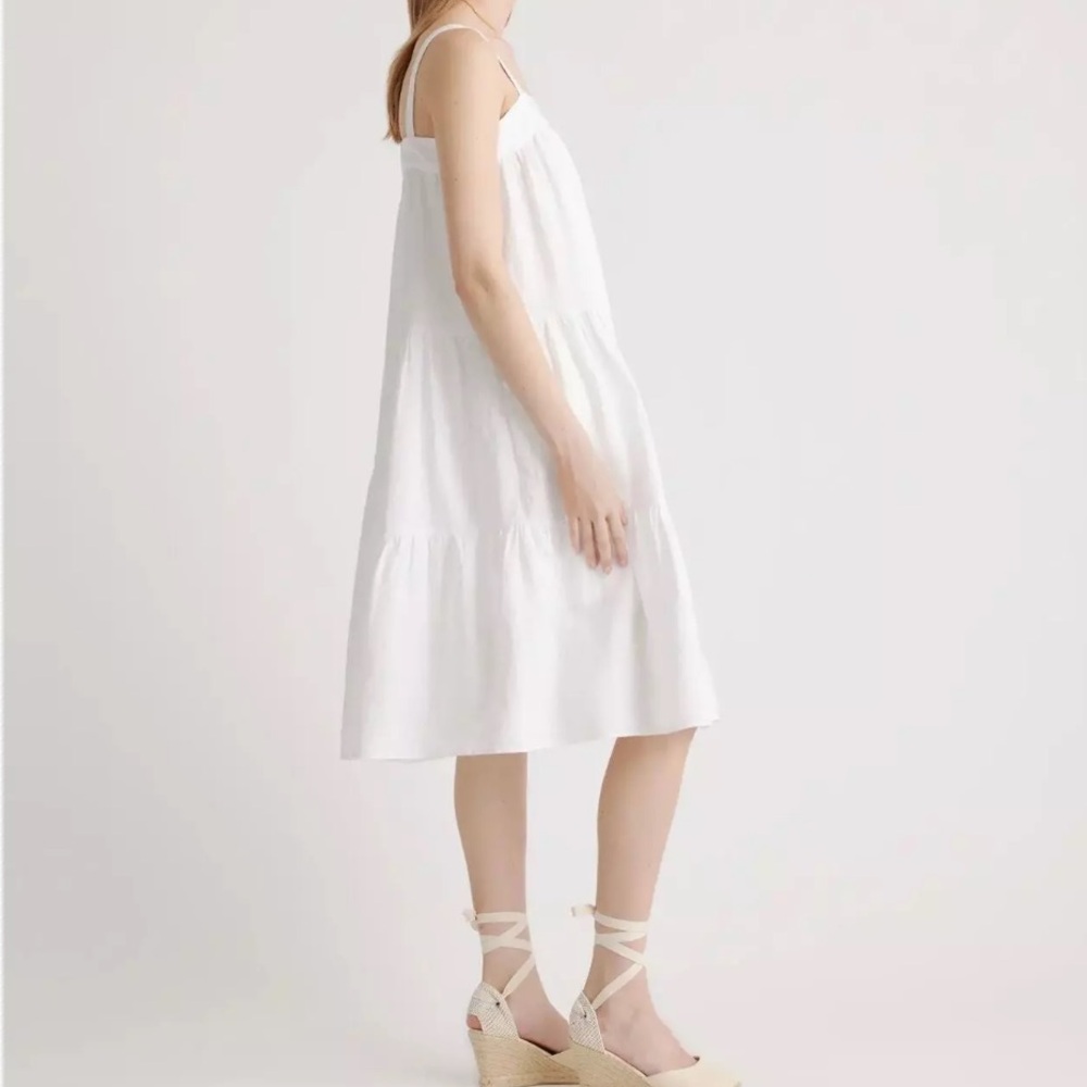 NWT QUINCE 100% European Linen Trapeze Midi
Dress. White. Size Small. - Picture 4 of 9
